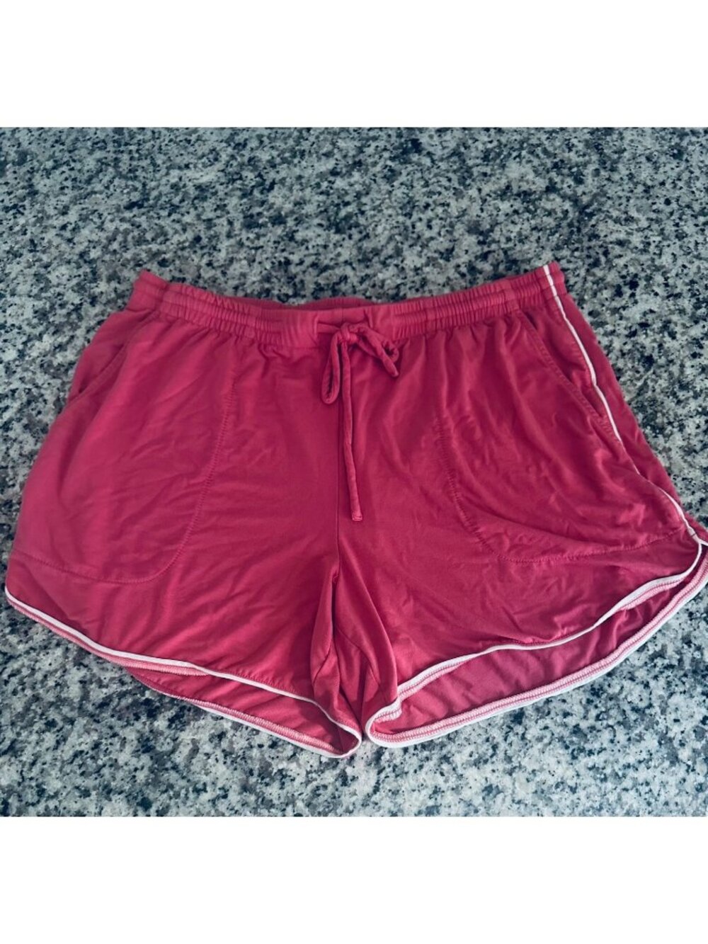 NWOT Soma Cool Nights Womens Sleep Shorts S Pink Elastic Waist Pockets